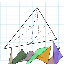 Cours et exercices de mathématiques - 1ère année primaire - Pavage avec des triangles