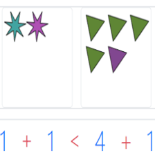 دروس وتمارين الرياضيات السنة أولى ابتدائي - مقارنة كتابتين جمعيتين