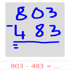 دروس وتمارين الرياضيات السنة الثالثة ابتدائي - التقنية الاعتيادية للطرح