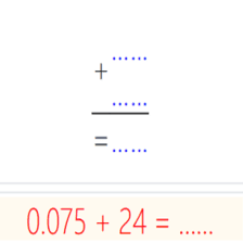 دروس وتمارين الرياضيات السنة الرابعة ابتدائي - جمع عددين عشريين